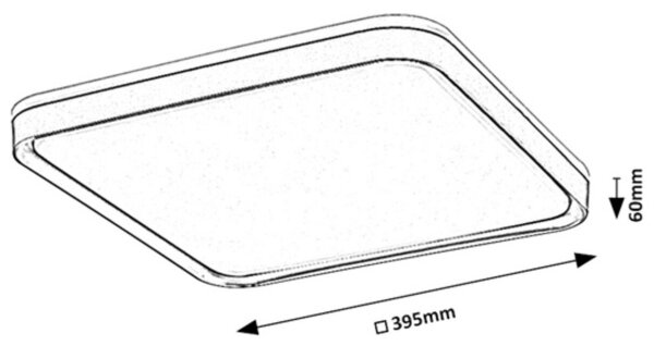 Rabalux 71029 - Plafonieră LED LIATRIS, 26W, 230V, 3000K