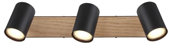 Spot ROBBY 3xGU10/35W/230V negru/maro Globo 57911-3BW