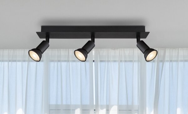Spot DREW 3xGU10/35W/230V negru Globo 57998-3