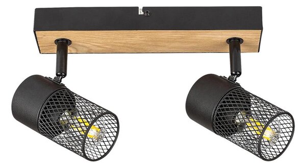 Spot METTA 2xE14/40W/230V stejar Rabalux 71152