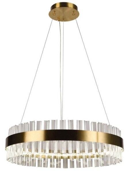 Brilagi - Lustru cu cristale LED dimabil pe cablu HALO LED/40W/230V + telecomandă