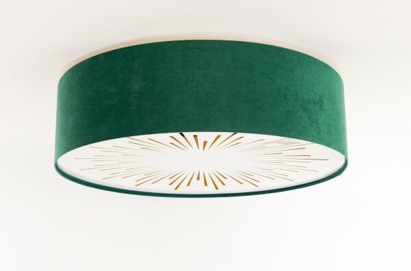 Plafonieră RAYS 2xE27/60W/230V d. 60 cm verde