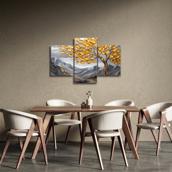 Tablou – Arbore cu frunze aurii (90x60 cm)