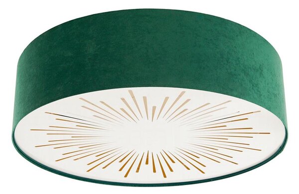 Plafonieră RAYS 2xE27/60W/230V d. 60 cm verde
