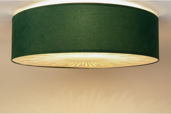 Plafonieră RAYS 2xE27/60W/230V d. 60 cm verde