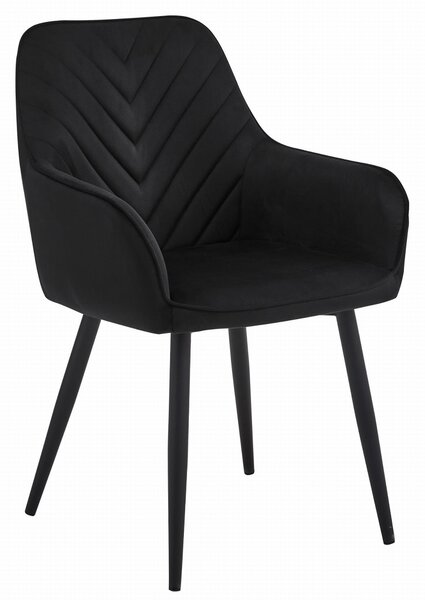 Scaun Bucatarie/Dining Nigmo Catifea Negru