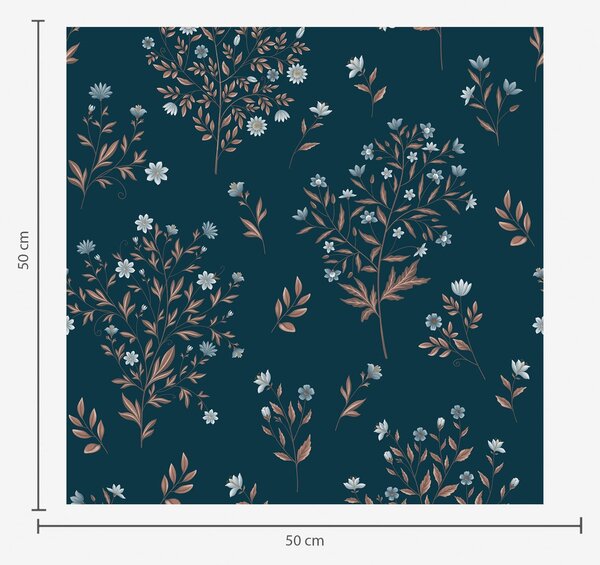 Tapet Ramuri și flori delicate, Tapet flori, a01245v1 : Uwalls.ro
