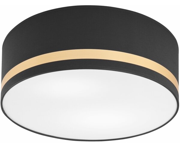 Plafonieră SIRJA STRIPE 2xE27/15W/230V d. 35 cm negru