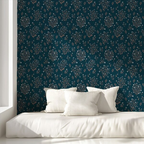 Tapet Ramuri și flori delicate, Tapet flori, a01245v1 : Uwalls.ro