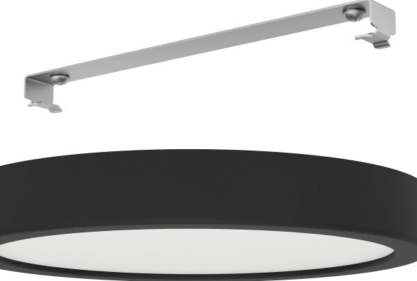 Eglo 900653 - Plafonieră LED pentru baie FUEVA, 17W/230V, neagră, IP44