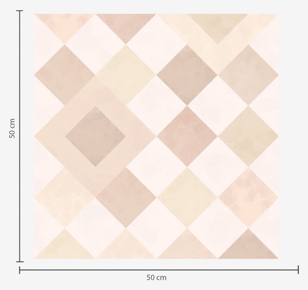 Tapet Diamante în nuanțe calde de crem și bej, Tapet abstract, a01247v2 : Uwalls.ro