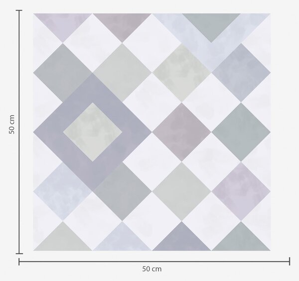 Tapet Diamante în nuanțe reci de gri-albastru, Tapet abstract, a01247v1 : Uwalls.ro
