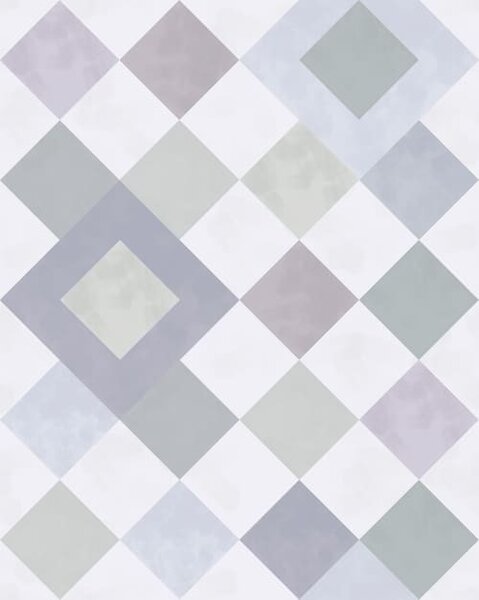 Tapet Diamante în nuanțe reci de gri-albastru, Tapet abstract, a01247v1 : Uwalls.ro