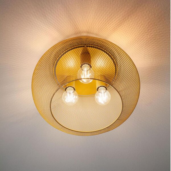 Plafonieră CROKET 3xE27/42W/230V d. 40 cm auriu Redo 01-3139