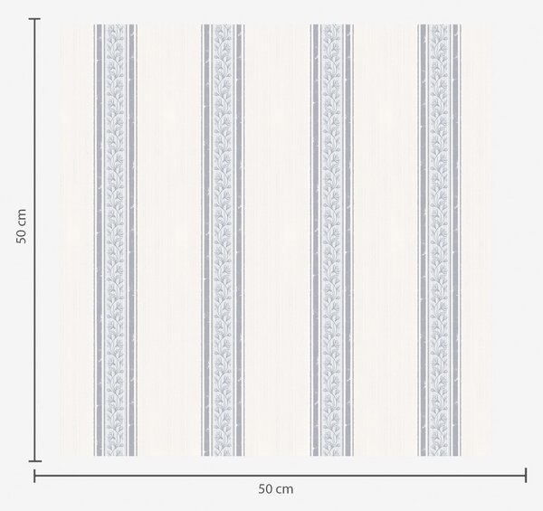 Tapet Dungi albastru-cenușii deschise cu frunze, Tapet geometrie, Tapet dungi, a01249v1 : Uwalls.ro