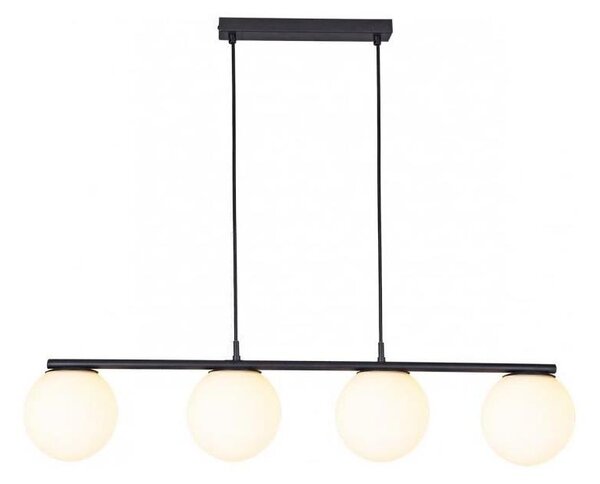 Lustră pe cablu BOWLING 4xE27/42W/230V negru Redo 01-3156