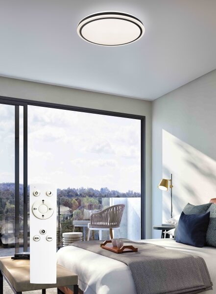 Plafonieră LED dimabilă ONYX LED/36W/230V d. 38 cm Top Light + telecomandă