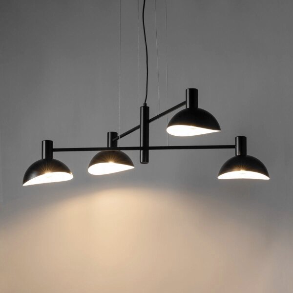 Lustră pe cablu ARTIS 4xE14/40W/230V negru