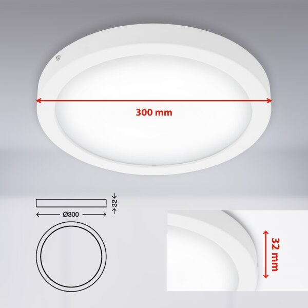 Plafonieră LED FIRE LED/21W/230V Briloner 7141-416