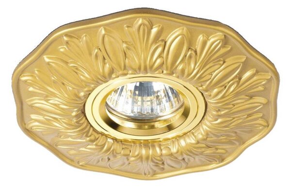 Ideal Lux - Plafonieră încastrată POLKA 1xGU10/50W/230V, finisaj auriu