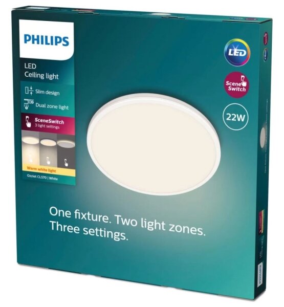 Plafonieră LED dimabilă OZZIET SCENE SWITCH LED/22W/230V 2700K Philips