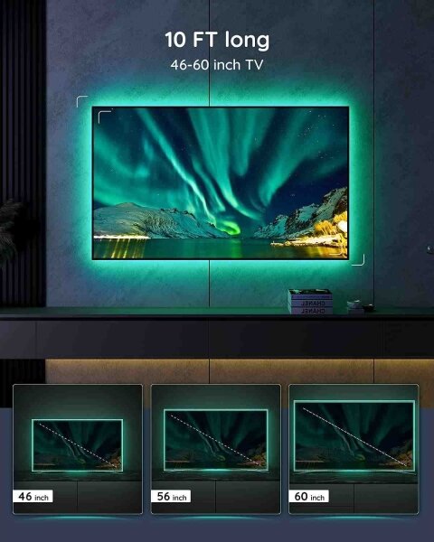 Govee - Iluminare LED RGB SMART pentru TV 46-60"