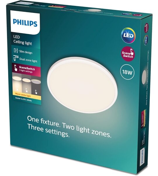 Plafonieră LED dimabilă OZZIET SCENE SWITCH LED/18W/230V 2700K Philips