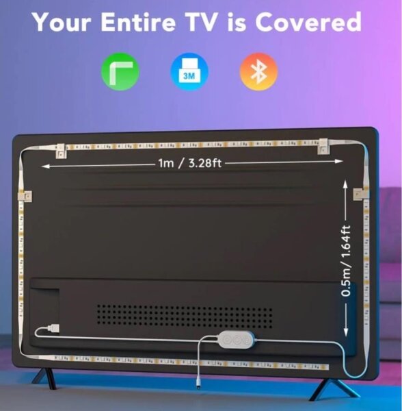 Govee - Iluminare LED RGB SMART pentru TV 46-60"