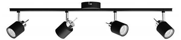 Spot MERANTI 4xGU10/35W/230V negru Philips