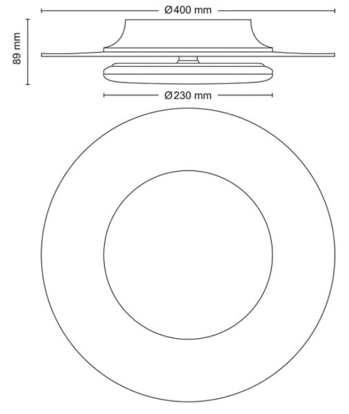 Plafonieră LED dimabilă GARNET SCENE SWITCH LED/30W/230V 2700K Philips