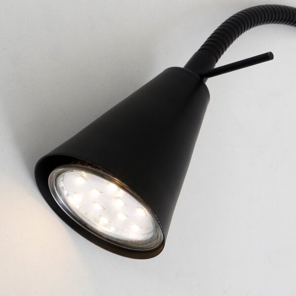 Briloner 2082-015 - Aplica LED de perete COMFORT LIGHT 1xGU10/5W/230V neagră