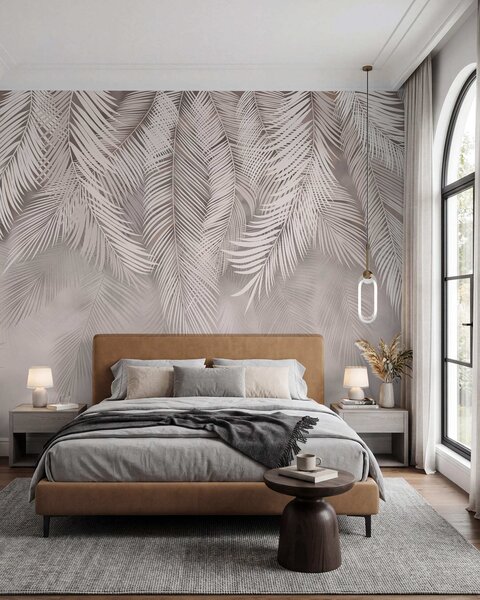 Tapet Frunze delicate care cad, Fototapet pădure, Fototapet Tropics, u48556v5 : Uwalls.ro
