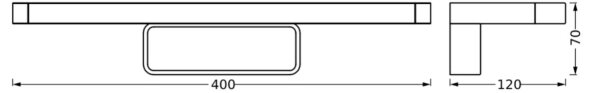 Aplică LED pentru oglindă de baie DISC BAR LED/7W/230V 3000/4000K IP44 Ledvance