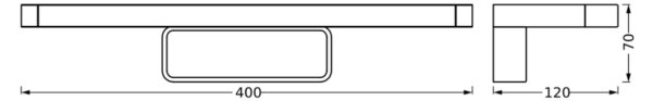 Aplică LED pentru oglindă de baie Ledvance DISC BAR LED/7W/230V 3000/4000K IP44