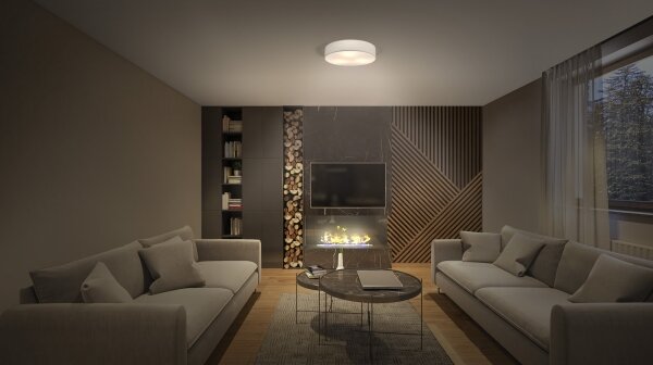 Plafonieră ORBIS PARIS 2xE27/25W/230V crem Ledvance