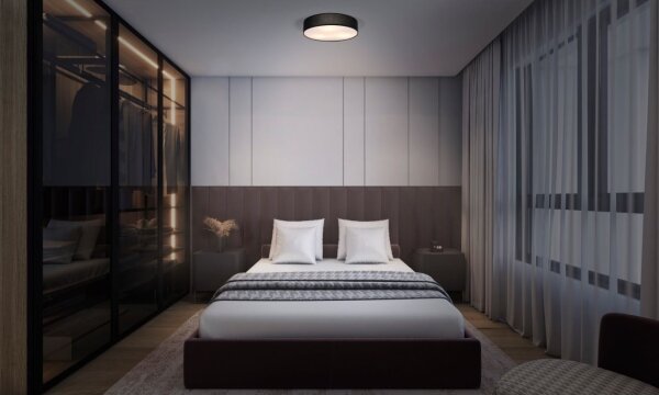 Plafonieră ORBIS PARIS 2xE27/25W/230V negru Ledvance