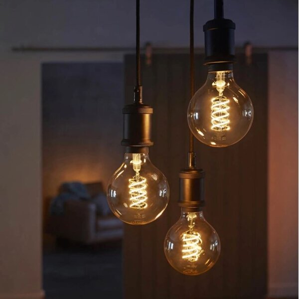 Bec LED dimabil Philips Hue WHITE FILAMENT G93 E27/7,2W/230V 2100K