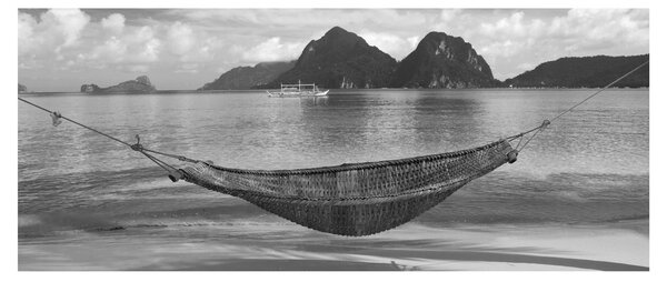 Tablou - Hamac pe plajă (120x50 cm)