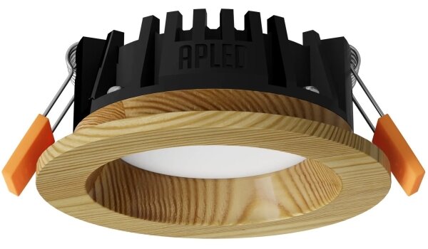 Corp de iluminat LED încastrat RONDO LED/3W/230V 4000K d. 9 cm lemn masiv pin APLED