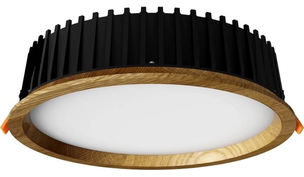 Corp de iluminat LED încastrat RONDO LED/18W/230V 4000K d. 26 cm lemn masiv stejar APLED
