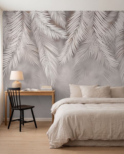 Tapet Frunze delicate care cad, Fototapet pădure, Fototapet Tropics, u48556v5d2 : Uwalls.ro