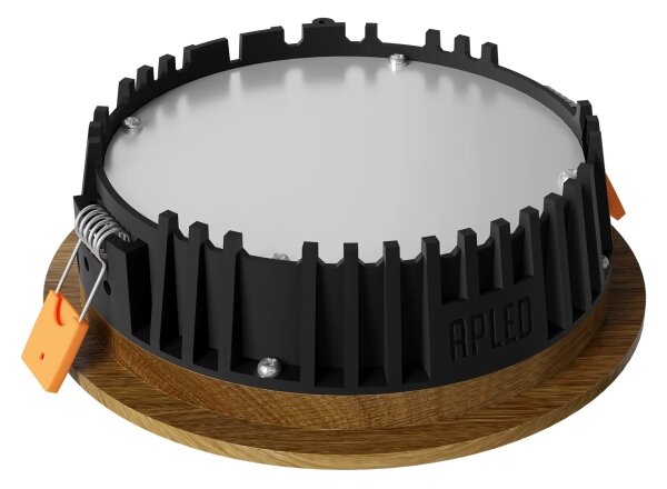 Corp de iluminat LED încastrat RONDO LED/6W/230V 4000K d. 15 cm lemn masiv stejar APLED