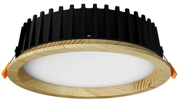 Corp de iluminat LED încastrat RONDO LED/12W/230V 3000K d. 20 cm lemn masiv pin APLED