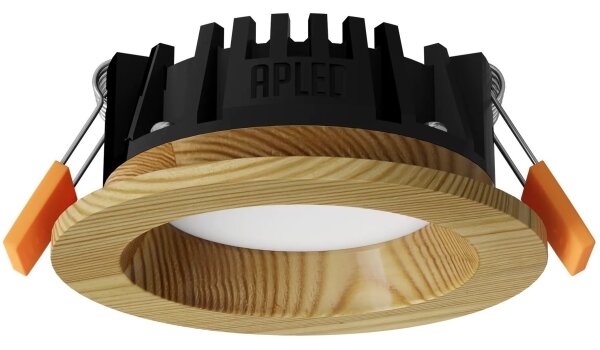 Corp de iluminat LED încastrat RONDO LED/3W/230V 3000K d. 9 cm lemn masiv pin APLED