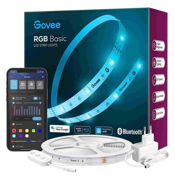 Govee - Bandă LED RGB Wi-Fi inteligentă 5m