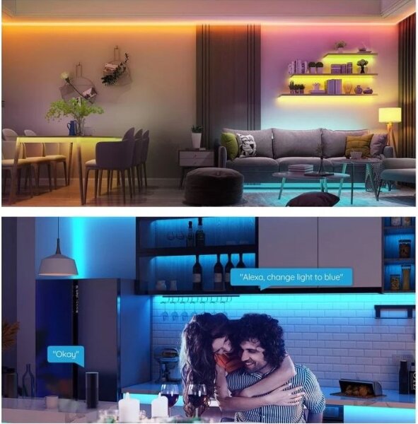 Govee - Bandă LED RGB Wi-Fi inteligentă 5m