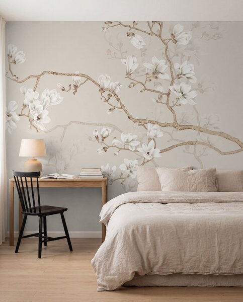 Tapet Arbore de magnolie în grădină, Fototapet pădure, Fototapet copaci, u25842d1 : Uwalls.ro