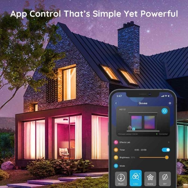 Govee - Bandă LED RGB Wi-Fi inteligentă 5m