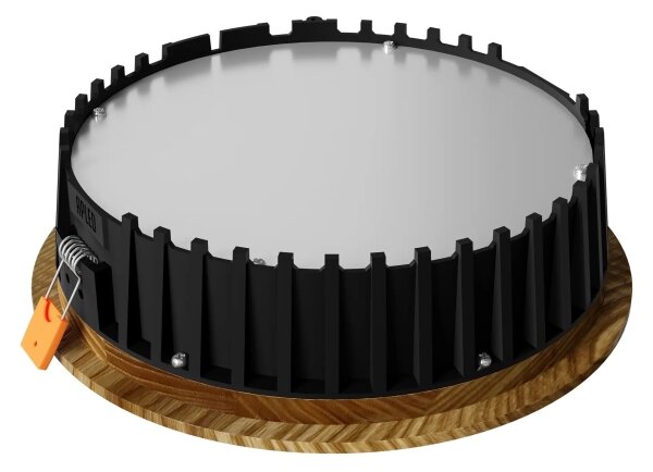 Corp de iluminat LED încastrat RONDO LED/6W/230V 4000K d. 15 cm lemn masiv frasin APLED