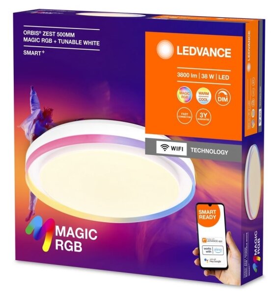 Ledvance - Plafonieră SMART+ MAGIC LED RGBW dimabilă/38W/230V Wi-Fi